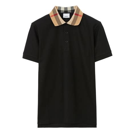 black burberry polo shirt men's.